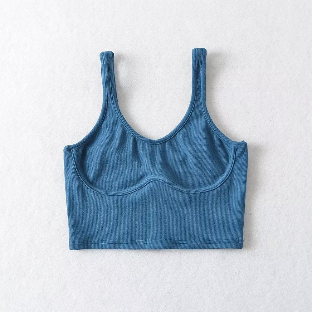 's Casual Sports Stretch Camisole Chest Paste Vest