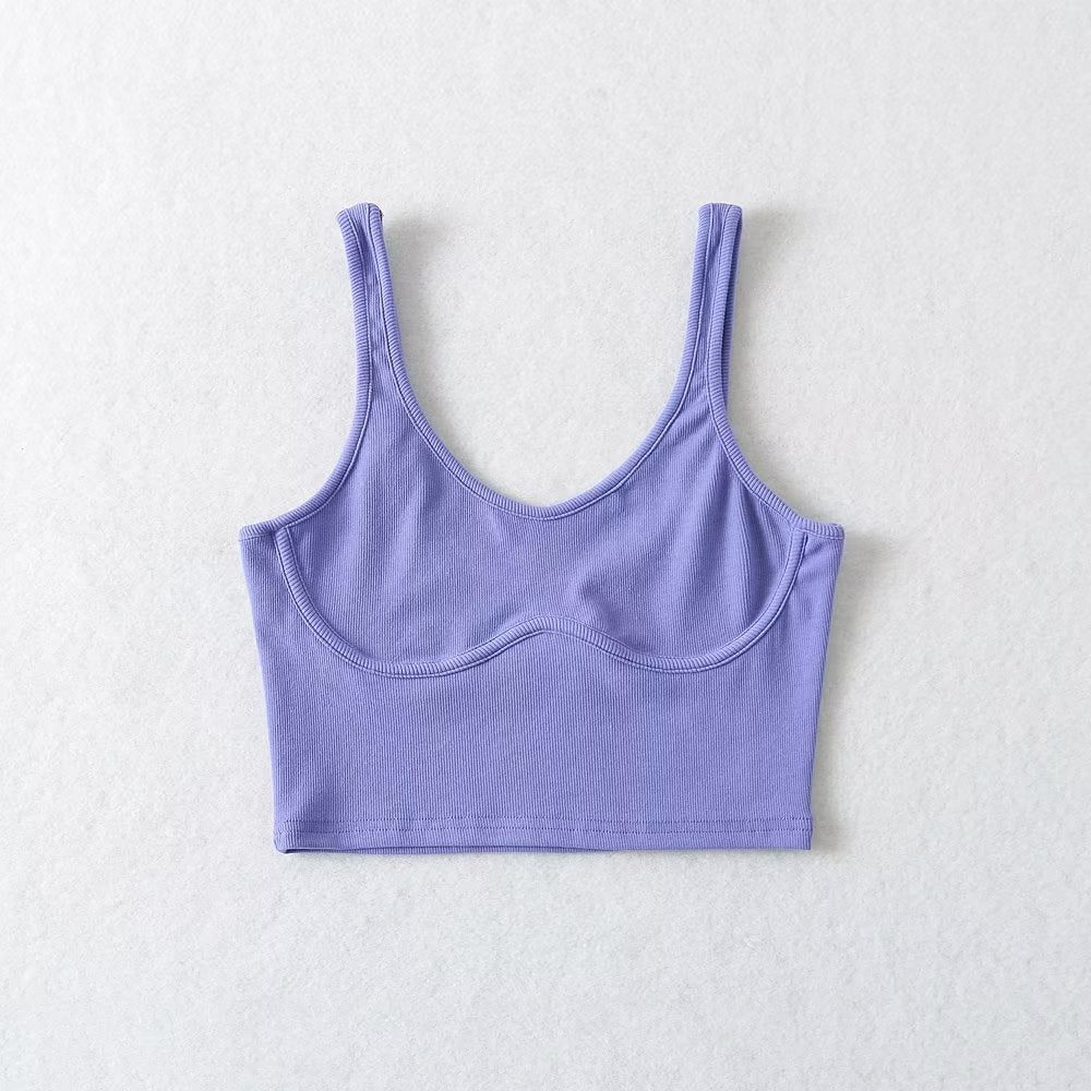 's Casual Sports Stretch Camisole Chest Paste Vest