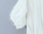 Women's Princess Petti Bubble Sleeve V Neck Dress