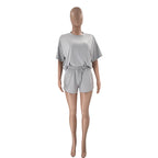 Women's Solid Color Round Neck Half Sleeve Pullover Top Women's Casual