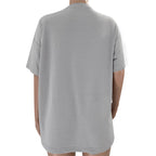 Women's Solid Color Round Neck Half Sleeve Pullover Top Women's Casual