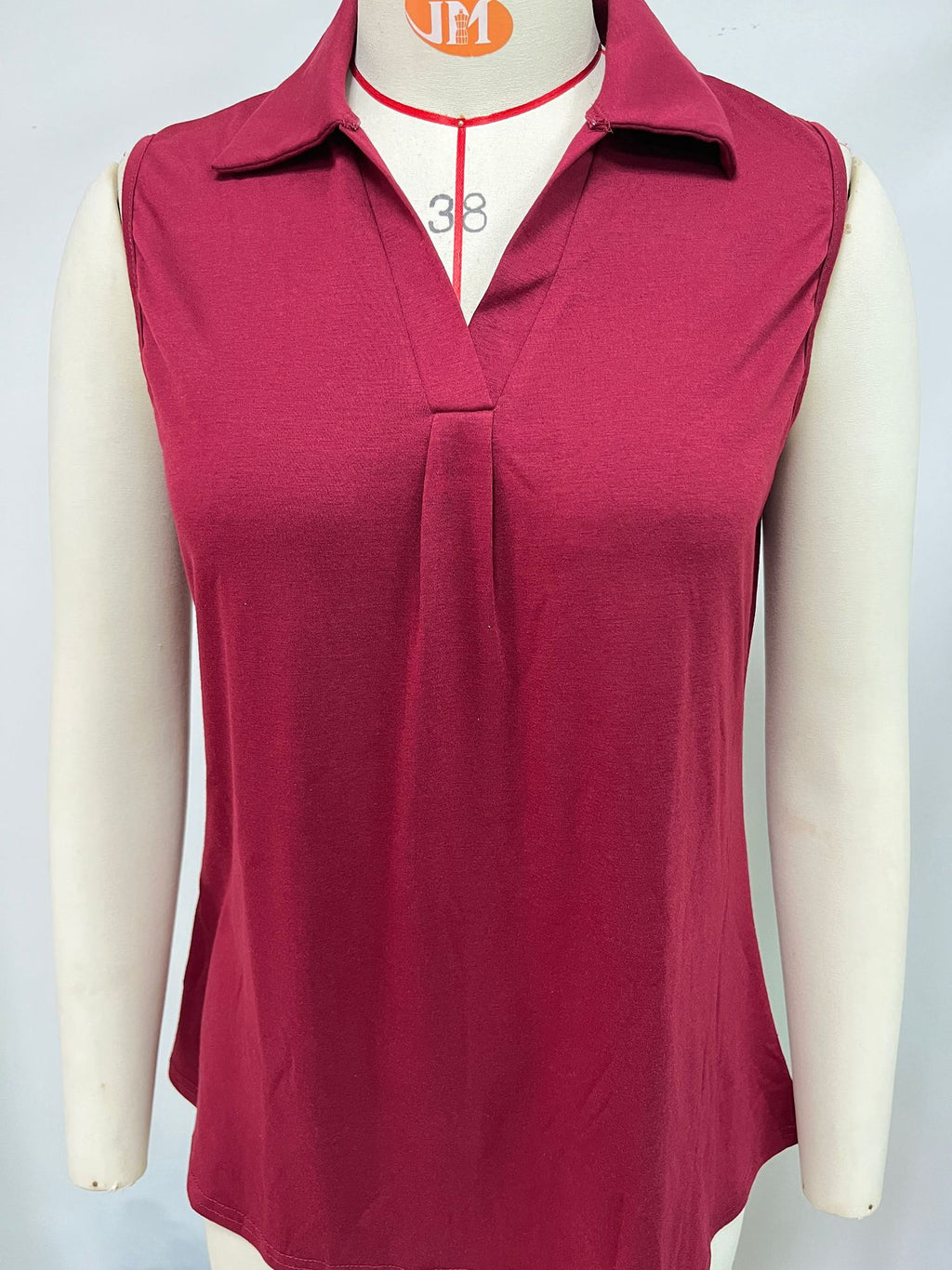 Women's Pleated U-Neck Short-Sleeve Top – Relaxed Tee