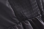Women's Summer Slim Fit French Black Halter Lace Up Dress