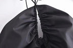Women's Summer Slim Fit French Black Halter Lace Up Dress