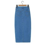 Women's Front Slit Wild Slim Fit Office Overknee Spring High Skirt