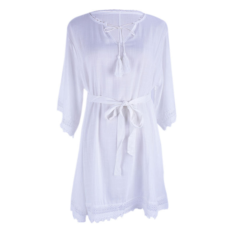 Rayon Neck Cover Up Swimwear