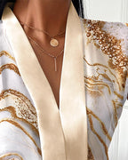 Women's Summer Casual Sleeveless V Neck Printed Shirt