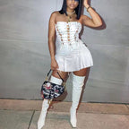 Cutout Eyelet Sleeveless Dress