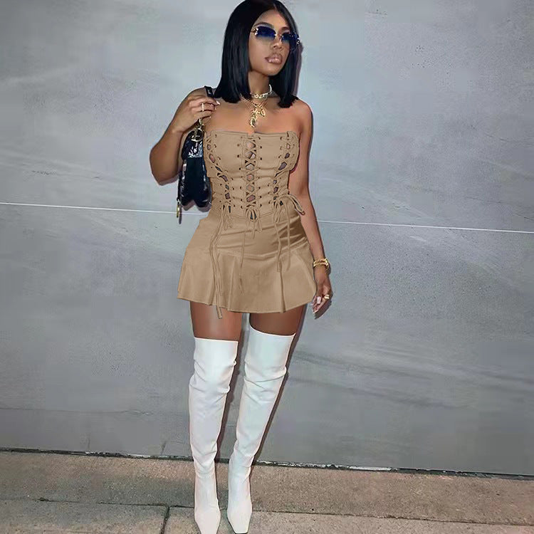 Cutout Eyelet Sleeveless Dress