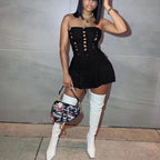 Cutout Eyelet Sleeveless Dress