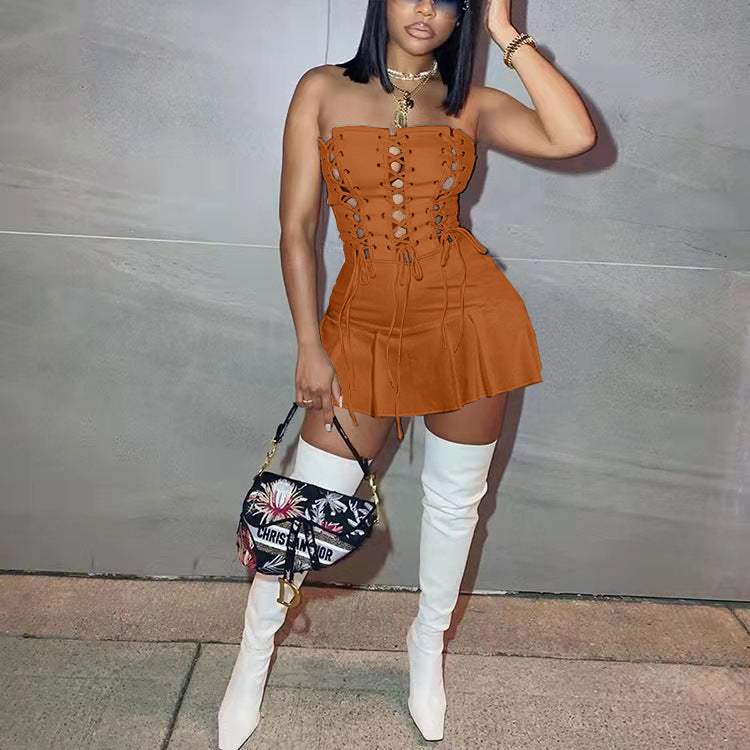 Cutout Eyelet Sleeveless Dress