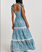 Women's Floral Lace Spaghetti-Strap Vacation Dress