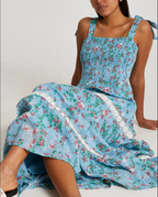 Women's Floral Lace Spaghetti-Strap Vacation Dress