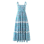 Women's Floral Lace Spaghetti-Strap Vacation Dress