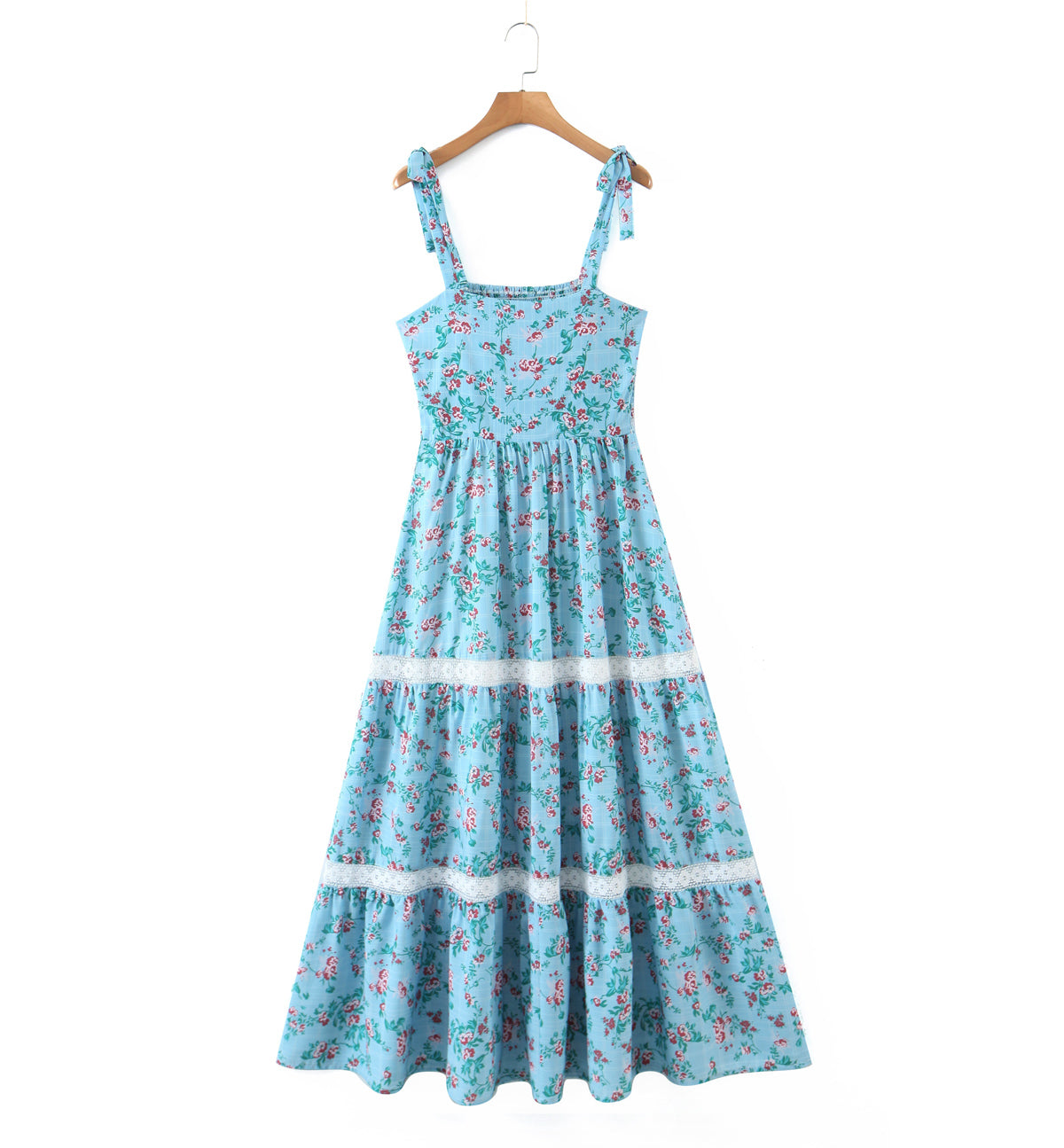 Women's Floral Lace Spaghetti-Strap Vacation Dress