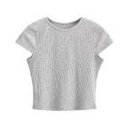 Women's Floral Halter Top – Ruffle Mesh Detail