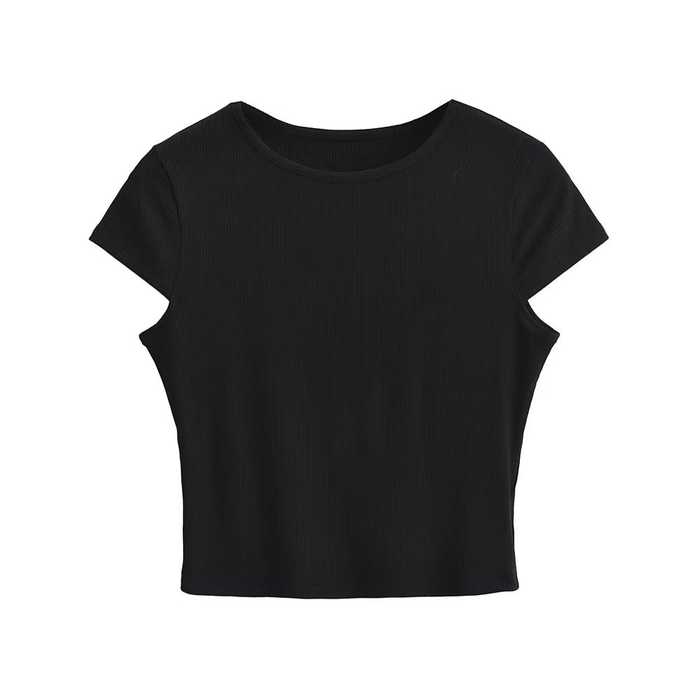 Women's Floral Halter Top – Ruffle Mesh Detail