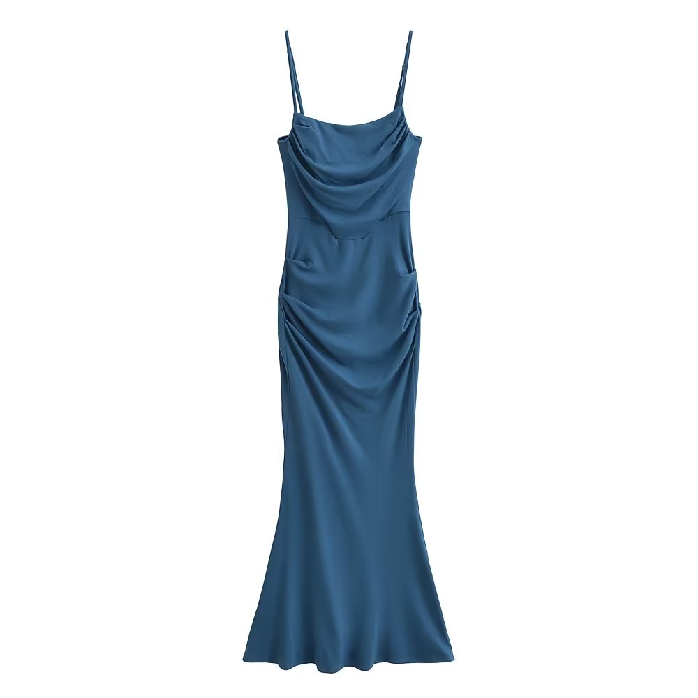 Spaghetti-Strap Slim-Fit Maxi Dress