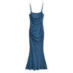 Spaghetti-Strap Slim-Fit Maxi Dress