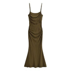 Spaghetti-Strap Slim-Fit Maxi Dress