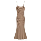 Spaghetti-Strap Slim-Fit Maxi Dress