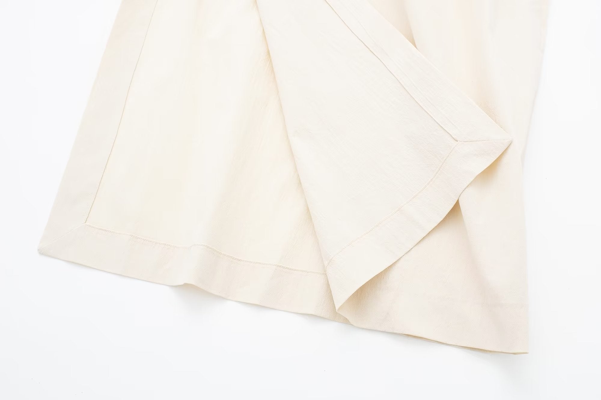Cross-Strap Pleated Split Midi Dress