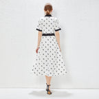 Belted Short-Sleeve Shirt Dress
