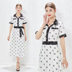 Belted Short-Sleeve Shirt Dress