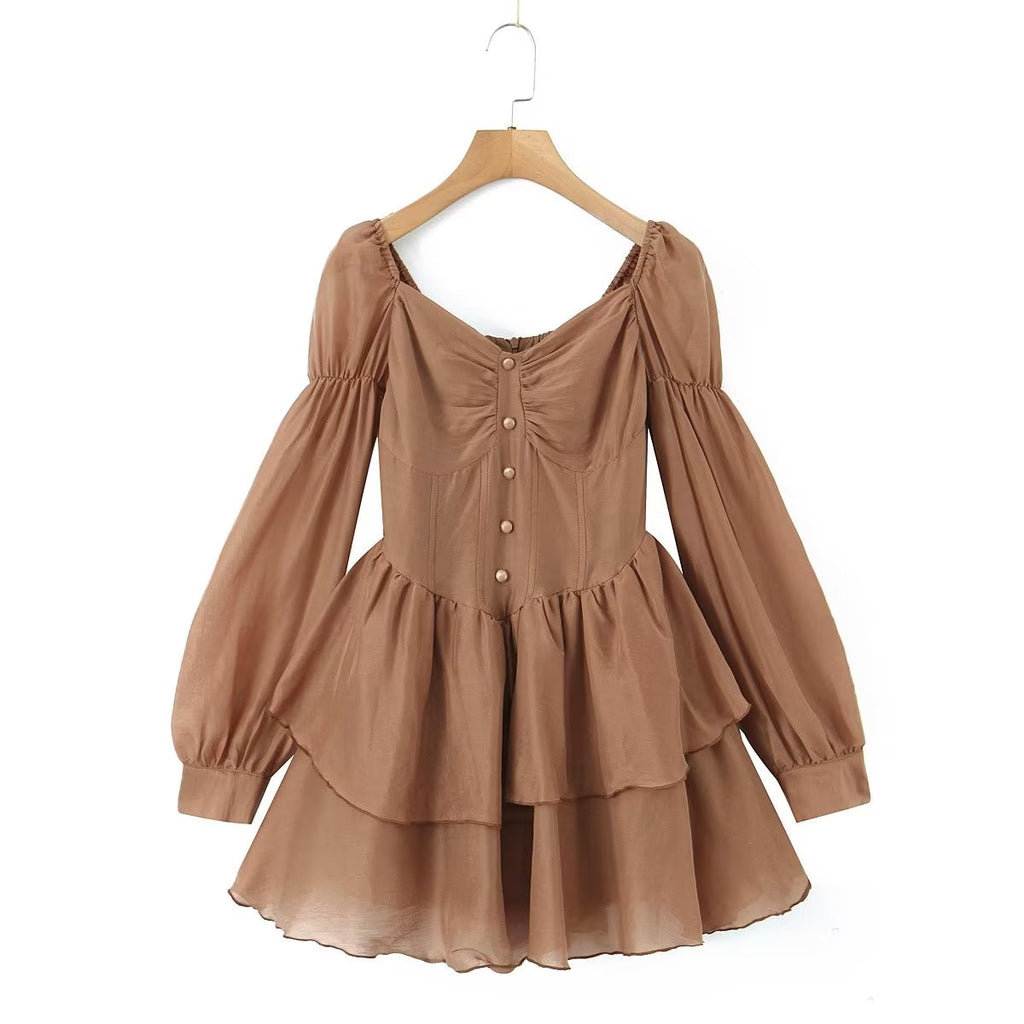 Women's Floral Off-Shoulder Tiered Mini Dress
