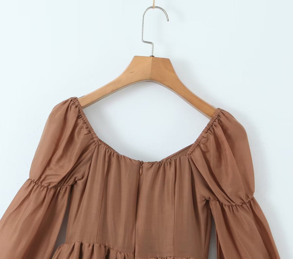 Women's Floral Off-Shoulder Tiered Mini Dress
