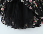 Women's Floral Off-Shoulder Tiered Mini Dress