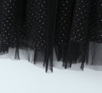 Women's Polka-Dot Spaghetti-Strap Lace Mini Dress