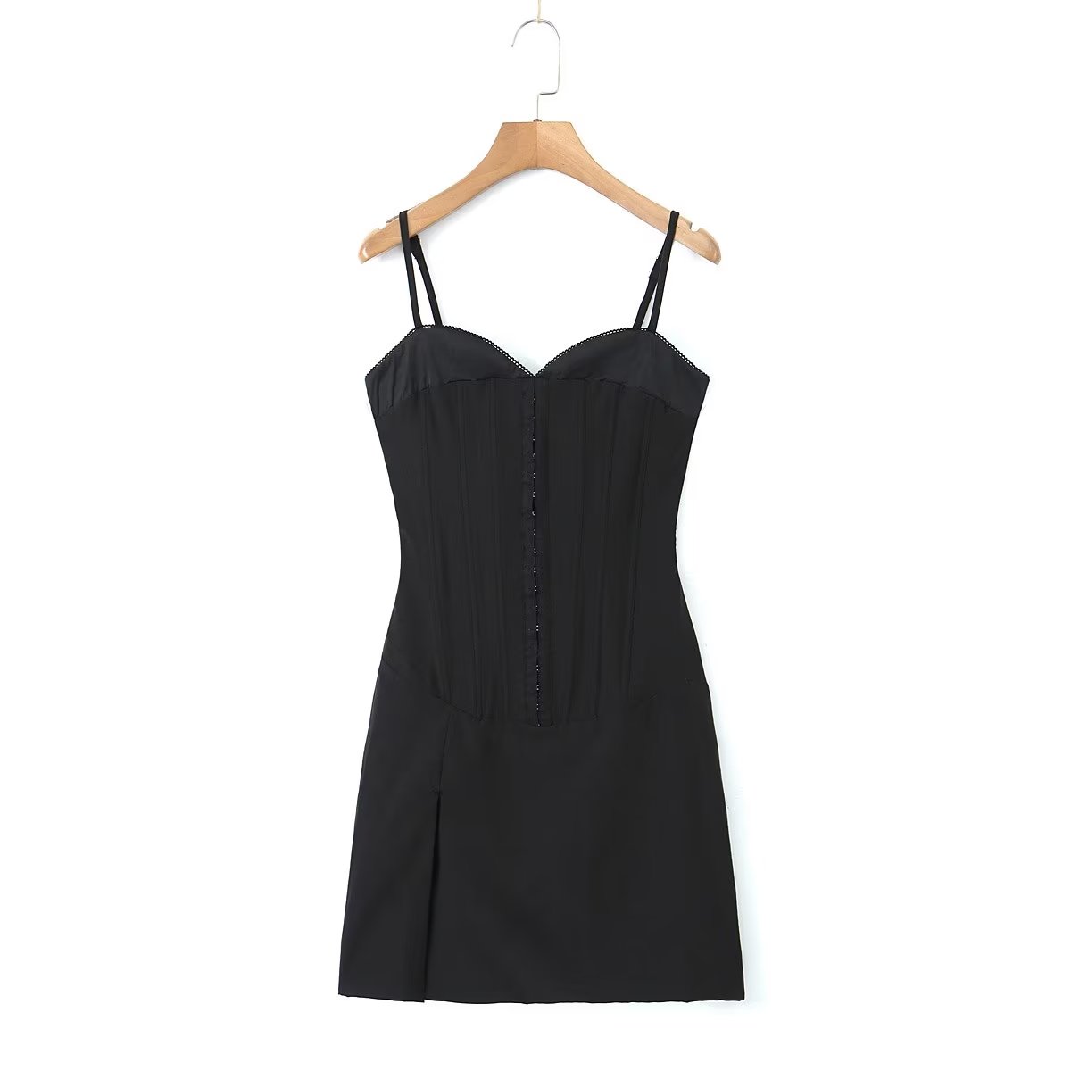 Backless Split Cami Mini Dress