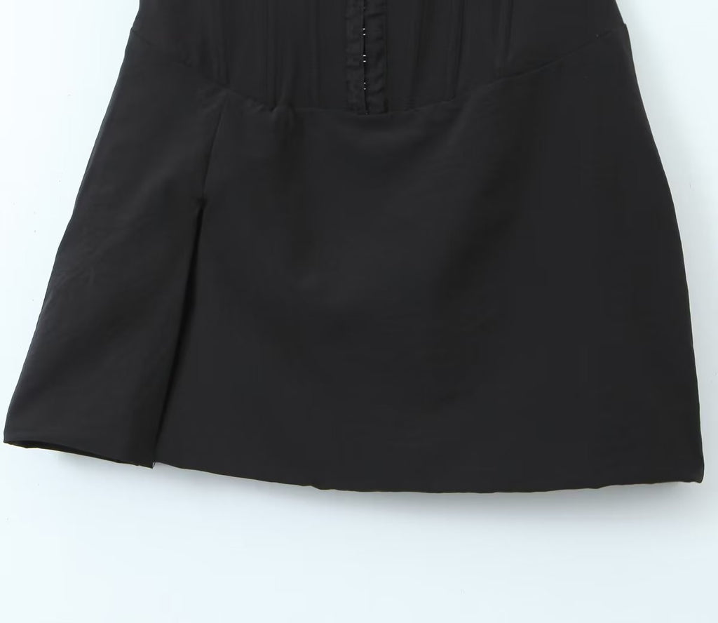 Backless Split Cami Mini Dress