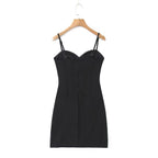 Backless Split Cami Mini Dress