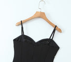 Backless Split Cami Mini Dress