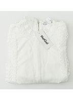 Women's Natgal Casual Lace Stiksels Vrouwen T Shirt Zomer Hollow Out Lange