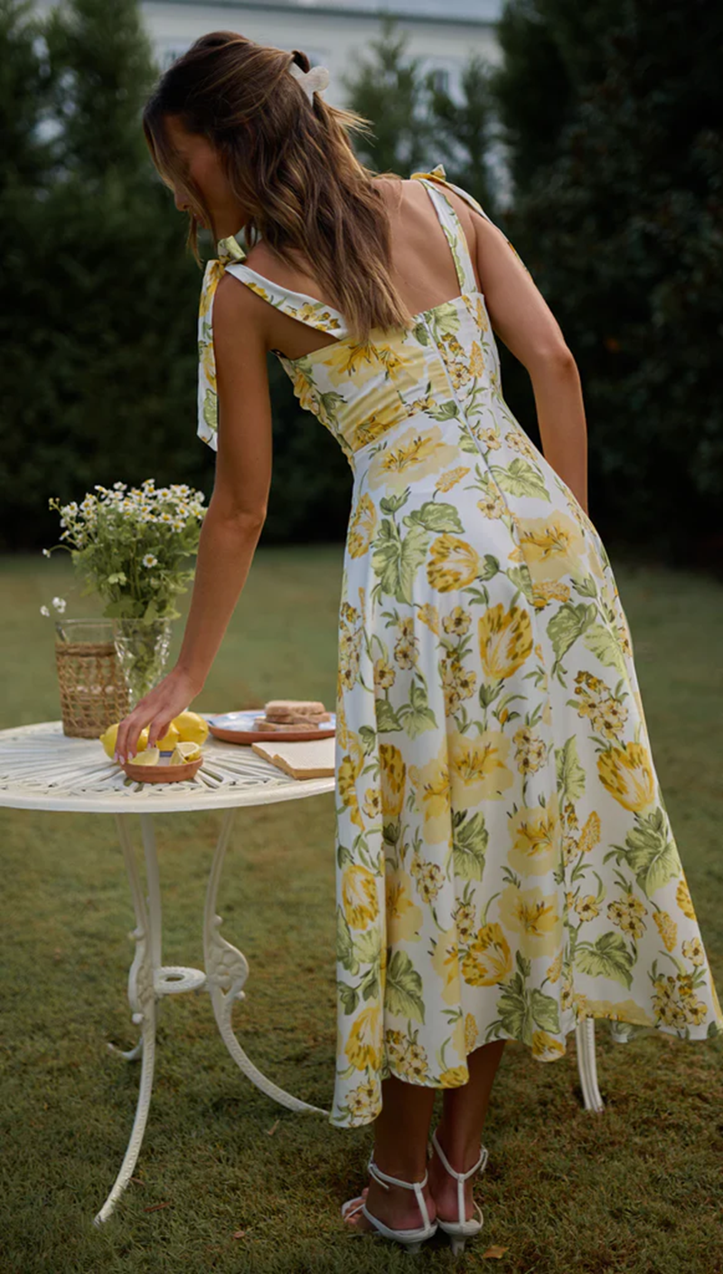 Women's Boho Floral Vacation Dress