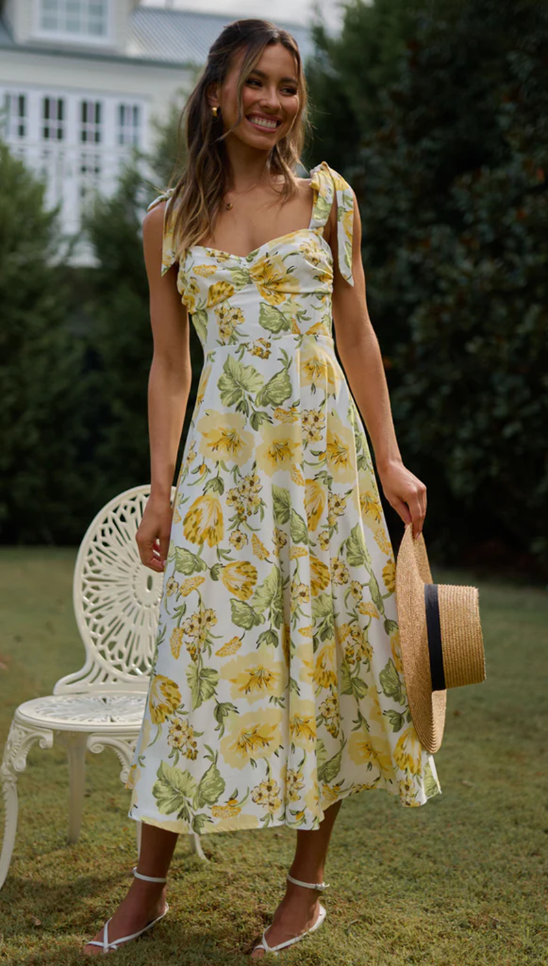 Women's Boho Floral Vacation Dress