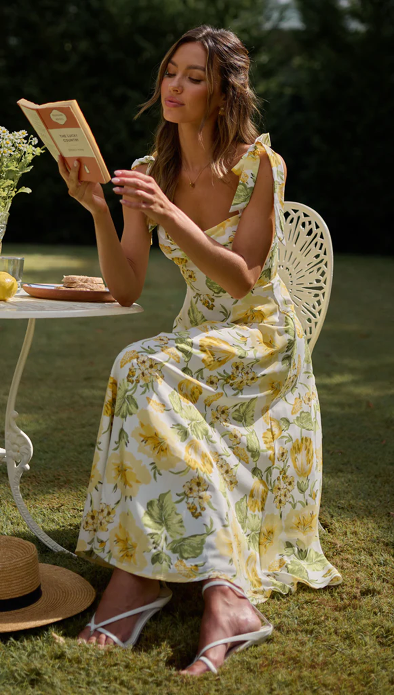 Women's Boho Floral Vacation Dress