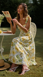 Women's Boho Floral Vacation Dress