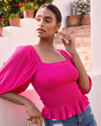 Women's Summer New Holiday Sexy Off Shoulder Short Sleeved Top