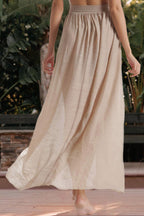 Khaki Sheer Cover Up Swimwear