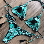Leopard Print One-piece Swimwear