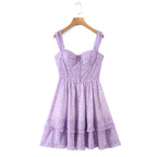 Printed Tiered Slip Dress