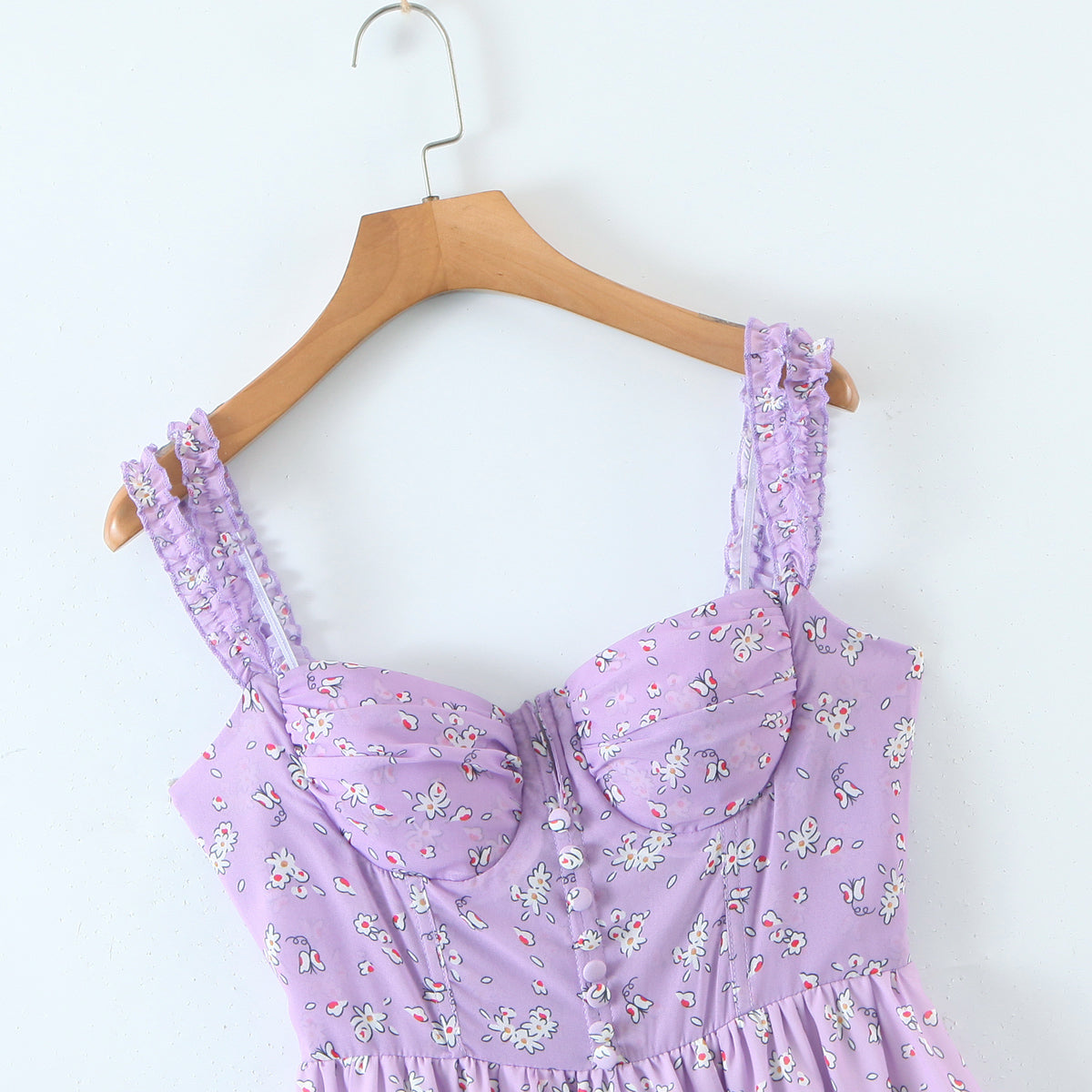 Printed Tiered Slip Dress