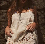 Women's Embroidered Cotton Openwork Shirt