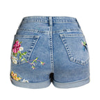 Wide Leg Stretch 3D Exquisite Embroidered Skirt