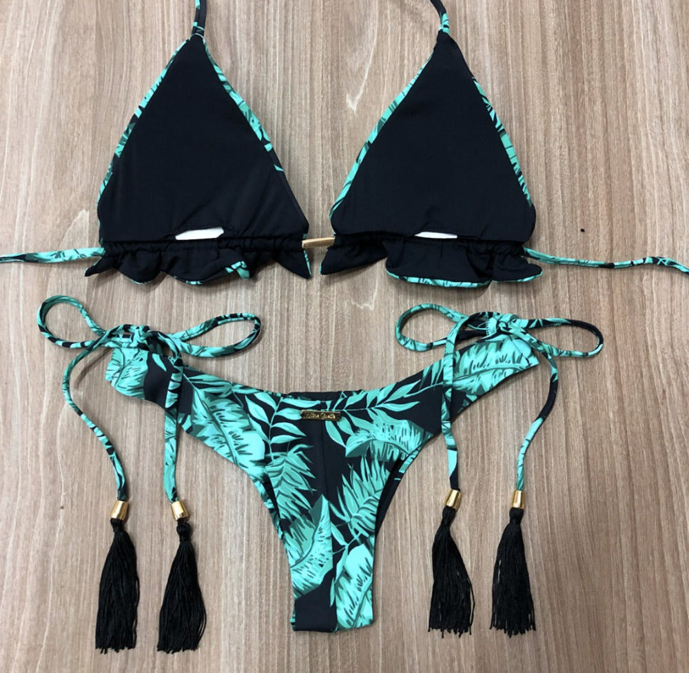 Leopard Print One-piece Swimwear