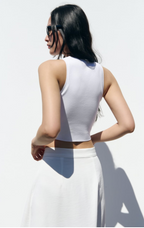 Women's Sleeveless Knitted Vest Top